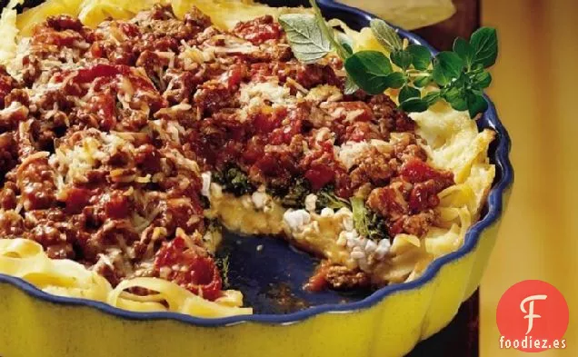 Pastel de Fettuccine Italiano