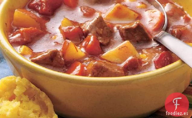 Estofado de Ternera con Tocino y Chile