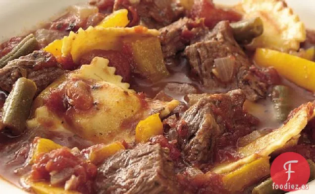 Estofado Italiano de Ternera y Ravioles