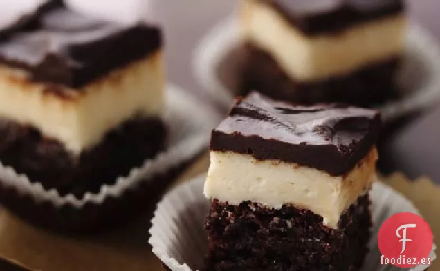 Brownies Rellenos de Café Cremosos