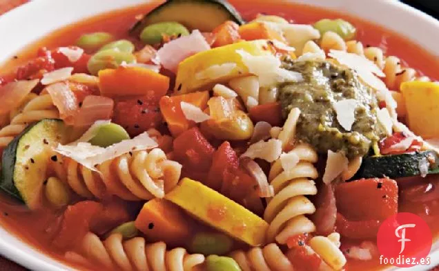 Minestrone de Cocción Lenta para Amantes de las Verduras