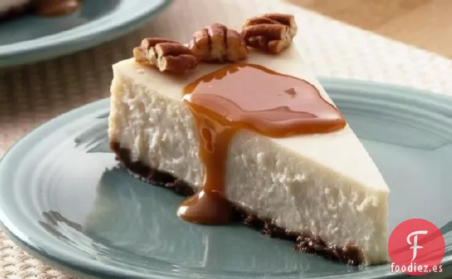 Tarta de Queso Cremosa con Caramelo y Vainilla