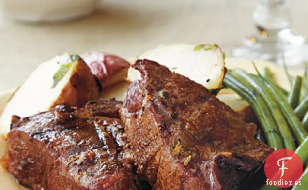 Chuletas de Cordero con Costra de Hierbas de Provenza