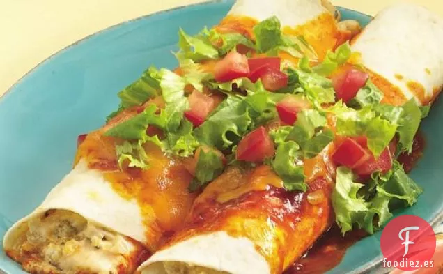 Enchiladas de Pollo Picantes para Dos