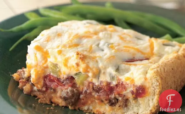 Pastel de Carne de Tomate con Queso