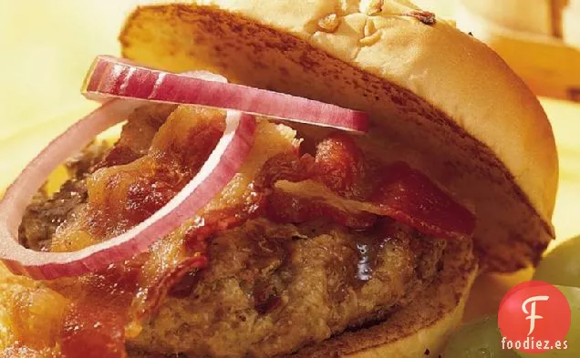 Hamburguesas de Pavo con Queso Azul a la Parrilla