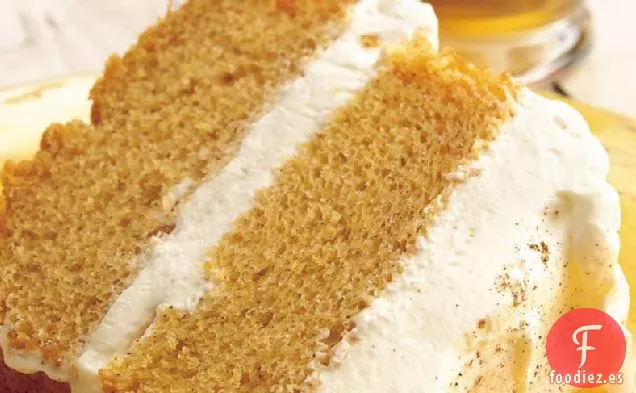 Pastel de Calabaza con Relleno de Crema de Jengibre