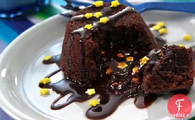 Cupcakes Brownie Fundidos de Medianoche