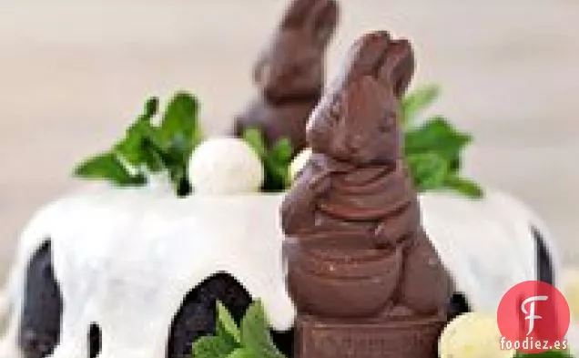 Pastel de Conejo de Pascua de Chocolate
