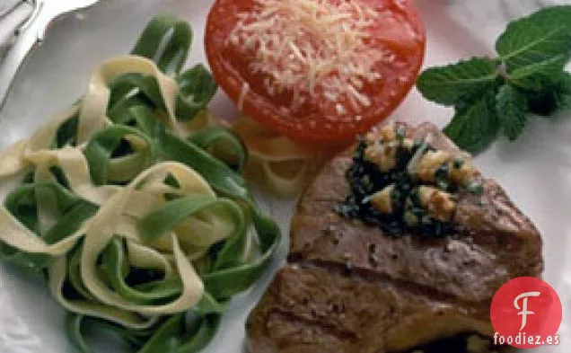 Chuletas de Cordero con Pesto de Menta
