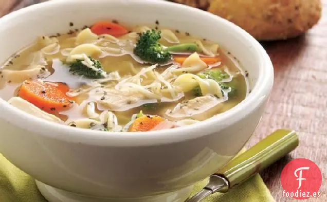 Sopa Italiana de Fideos con Pollo