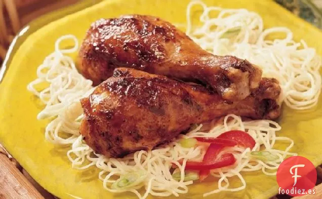 Muslos de Pollo Asiáticos a la Parrilla