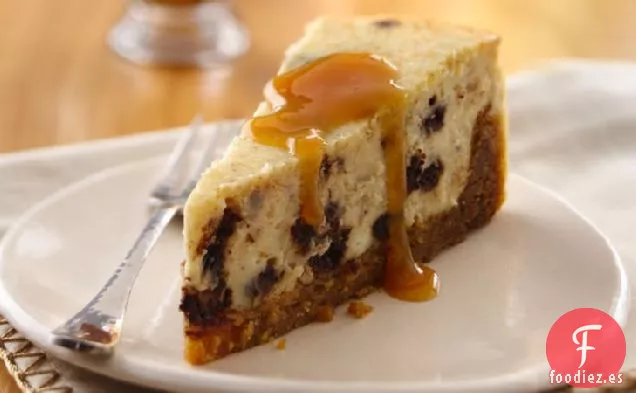 Pastel de Queso con Brownie de Mantequilla de Maní