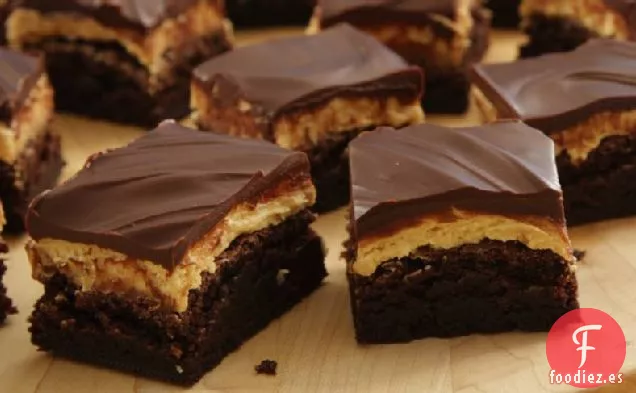 Brownies de Trufa con Mantequilla de Maní