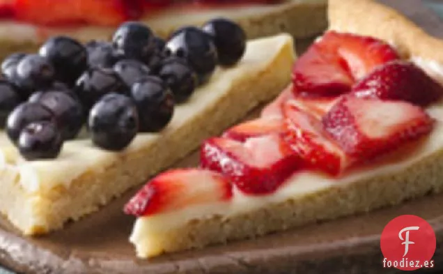 Triángulos de Postre de Bayas y Crema
