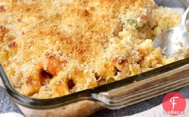 Macarrones y Pollo con Queso Cocido al horno