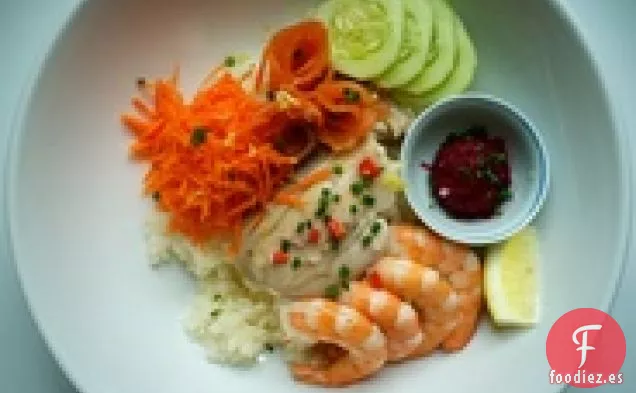 Paletilla De Cordero Estofada Con Jus De Rábano Picante Y Guisantes Acuñados