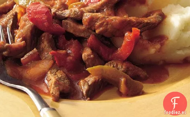 Carne Italiana sin Gluten con Puré de Patatas