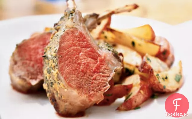 Costillero de Cordero Asado con Hierbas y Ajo