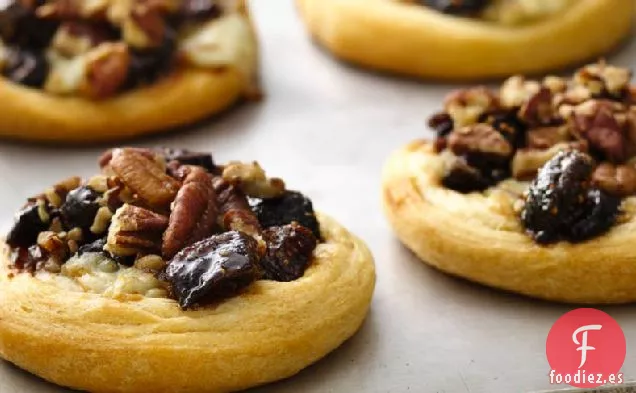 Tartas de Aperitivo de Higos y Queso Azul