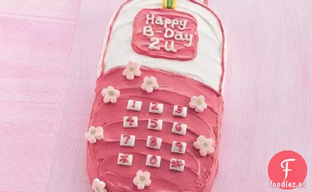 Pastel de Teléfono Celular de Feliz Cumpleaños