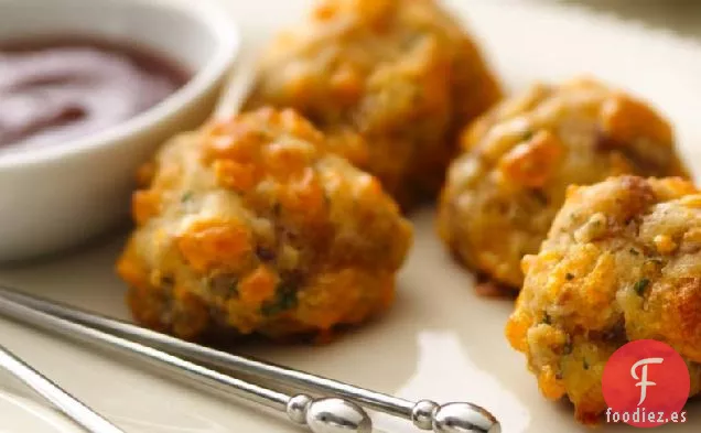 Bolas de Queso de Salchicha Sin Gluten