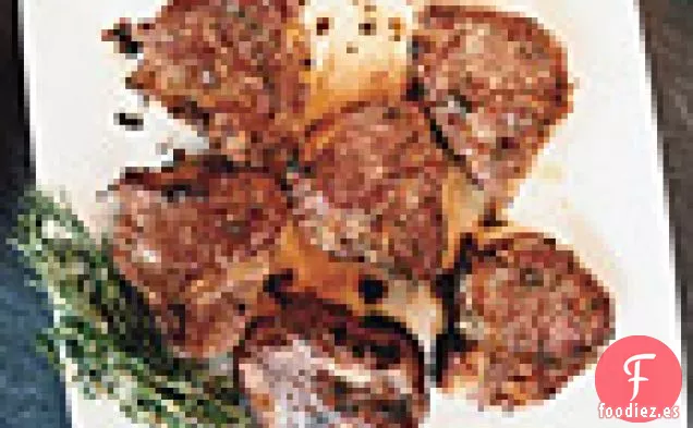 Chuletas de Cordero Asadas con Hierbas