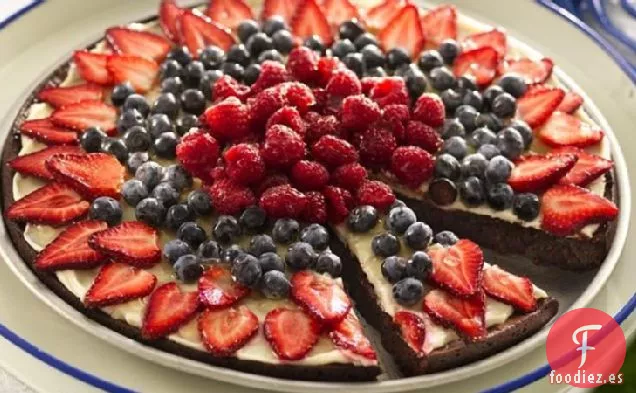 Pizza de Postre de Brownie 'n Berries