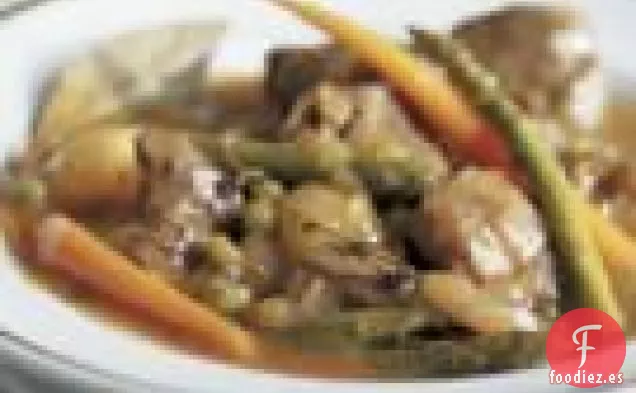 Estofado de Cordero de primavera (navarin D'Agneau)