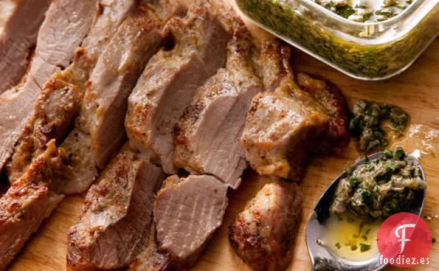Lomo de Cerdo con Salsa Verde