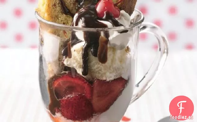 Postre de Pastel Partido de Plátano