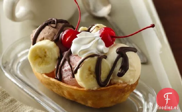 Tacos de Postre de Banana Split Stand 'N Stuff