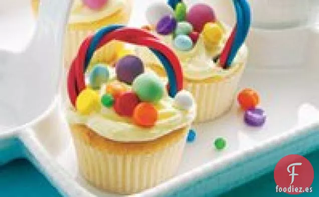 Cestas de Primavera para Cupcakes
