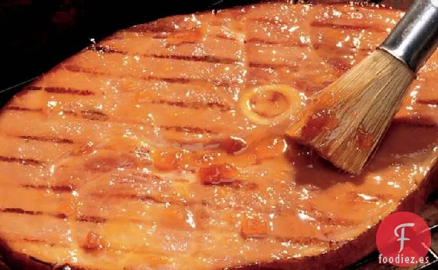Filete de Jamón a la Parrilla con Salsa de Mostaza