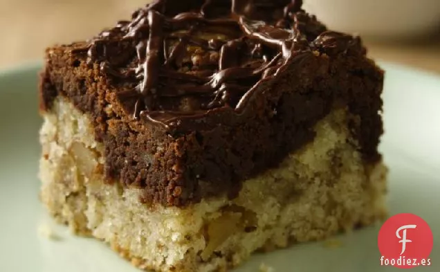 Barras de Nuez de Plátano Jaspeado de Chocolate