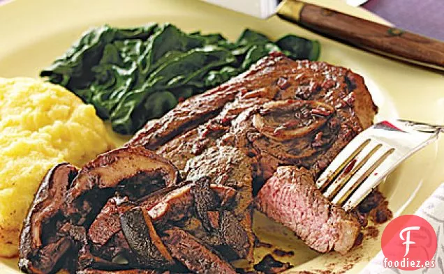 Chuletas de Cordero con Champiñones