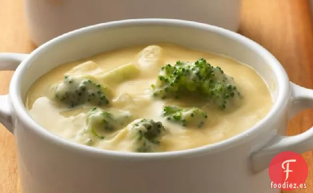 Libro de Cocina Saludable para el Corazón Sopa de Brócoli y Queso