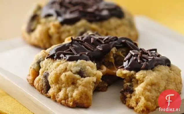 Galletas Rellenas de Chocolate y Caramelo