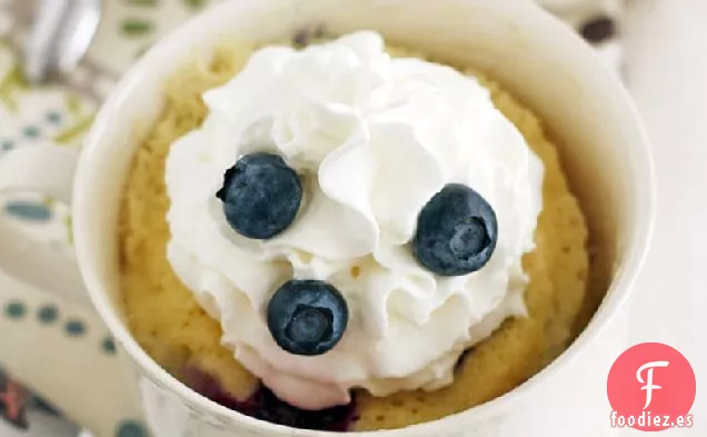 Tartas de Taza de Chocolate Blanco y Arándanos