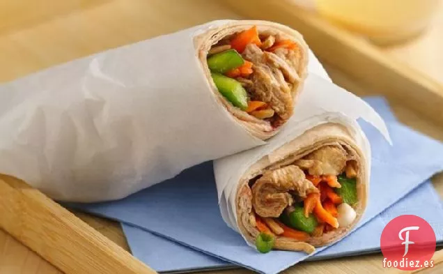 Teriyaki de Cocción Lenta, Envolturas de Pollo y Sésamo