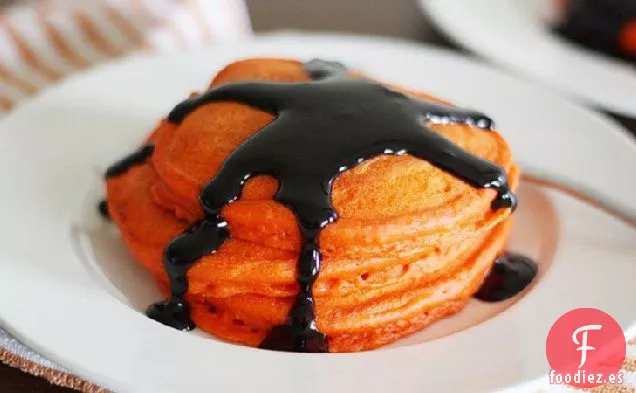 Tortitas de Calabaza con Sirope de Canela Negra