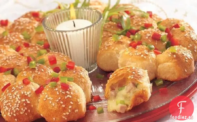 Corona Festiva de Jamón y Queso