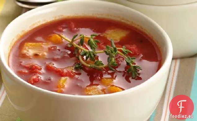 Sopa de Tomate y Pimiento Dulce Asado