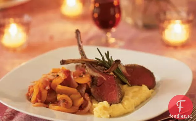 Costilla de Cordero Asada con Costra de Hinojo y Romero