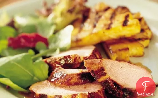 Solomillo de Cerdo Teriyaki a la Parrilla y Piña