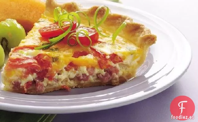 Quiche de Jamón y Tomate