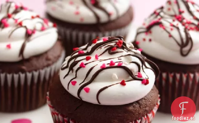 Cupcakes con Parfait de San Valentín