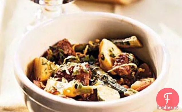 Estofado de Cordero con Verduras de Principios de Primavera