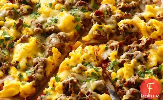 Pizza Mexicana sin Gluten para el Desayuno
