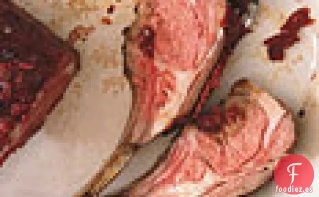 Costilla de Cordero con Costra de Ajo y Tomate Seco al Sol